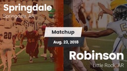 Matchup: Springdale High vs. Robinson  2018