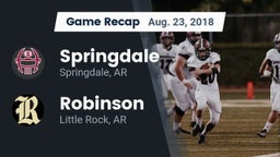 Recap: Springdale  vs. Robinson  2018