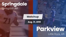 Matchup: Springdale High vs. Parkview  2018