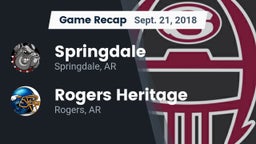 Recap: Springdale  vs. Rogers Heritage  2018