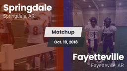 Matchup: Springdale High vs. Fayetteville  2018
