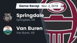 Recap: Springdale  vs. Van Buren  2018