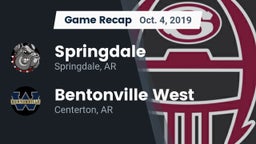 Recap: Springdale  vs. Bentonville West  2019