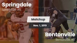 Matchup: Springdale High vs. Bentonville  2019