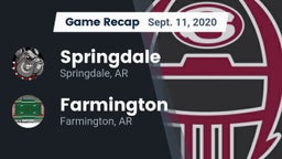 Recap: Springdale  vs. Farmington  2020