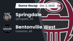 Recap: Springdale  vs. Bentonville West  2020
