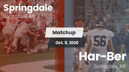 Matchup: Springdale High vs. Har-Ber  2020