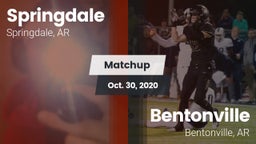Matchup: Springdale High vs. Bentonville  2020