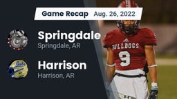 Recap: Springdale  vs. Harrison  2022