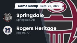 Recap: Springdale  vs. Rogers Heritage  2022