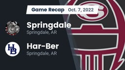 Recap: Springdale  vs. Har-Ber  2022