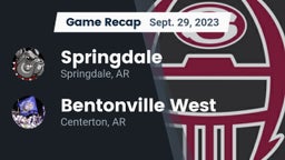 Recap: Springdale  vs. Bentonville West  2023
