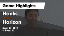 Hanks  vs Horizon  Game Highlights - Sept. 27, 2019