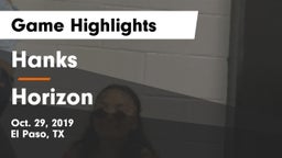 Hanks  vs Horizon  Game Highlights - Oct. 29, 2019