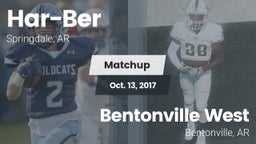 Matchup: Har-Ber  vs. Bentonville West 2017