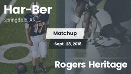 Matchup: Har-Ber  vs. Rogers Heritage 2018