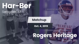 Matchup: Har-Ber  vs. Rogers Heritage  2019