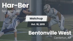 Matchup: Har-Ber  vs. Bentonville West  2019
