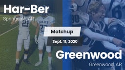 Matchup: Har-Ber  vs. Greenwood  2020
