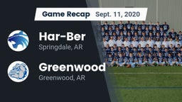 Recap: Har-Ber  vs. Greenwood  2020