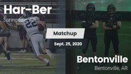 Matchup: Har-Ber  vs. Bentonville  2020