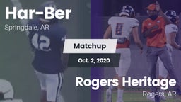Matchup: Har-Ber  vs. Rogers Heritage  2020