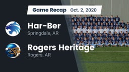 Recap: Har-Ber  vs. Rogers Heritage  2020