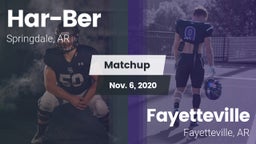 Matchup: Har-Ber  vs. Fayetteville  2020