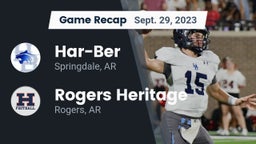 Recap: Har-Ber  vs. Rogers Heritage  2023