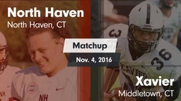 Matchup: North Haven High vs. Xavier  2016