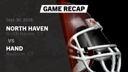 Recap: North Haven  vs. Hand  2016