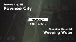 Matchup: Pawnee City High vs. Weeping Water  2016