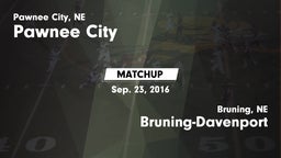Matchup: Pawnee City High vs. Bruning-Davenport  2016