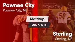 Matchup: Pawnee City High vs. Sterling  2016