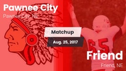 Matchup: Pawnee City High vs. Friend  2017