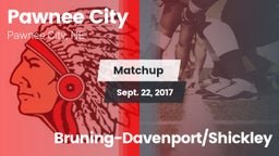 Matchup: Pawnee City High vs. Bruning-Davenport/Shickley 2017