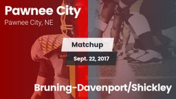 Matchup: Pawnee City High vs. Bruning-Davenport/Shickley 2016
