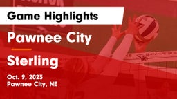 Pawnee City  vs Sterling  Game Highlights - Oct. 9, 2023