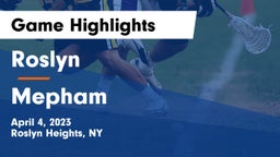 Roslyn  vs Mepham  Game Highlights - April 4, 2023