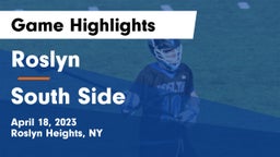 Roslyn  vs South Side  Game Highlights - April 18, 2023
