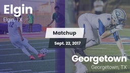Matchup: Elgin  vs. Georgetown  2017
