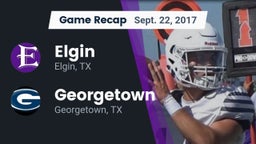 Recap: Elgin  vs. Georgetown  2017