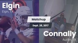 Matchup: Elgin  vs. Connally  2017
