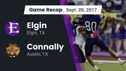 Recap: Elgin  vs. Connally  2017