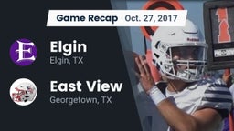Recap: Elgin  vs. East View  2017