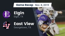 Recap: Elgin  vs. East View  2019