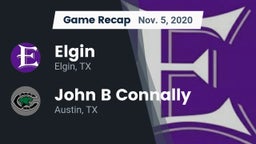 Recap: Elgin  vs. John B Connally  2020