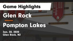 Glen Rock  vs Pompton Lakes  Game Highlights - Jan. 30, 2020