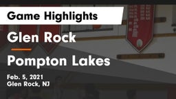 Glen Rock  vs Pompton Lakes  Game Highlights - Feb. 5, 2021