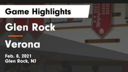 Glen Rock  vs Verona  Game Highlights - Feb. 8, 2021